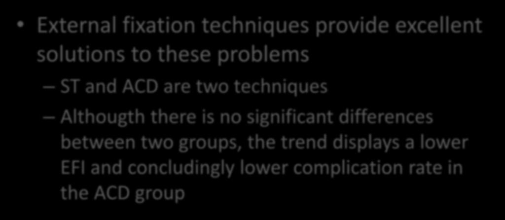 provide excellent solutions to these problems ST and ACD are two techniques Althougth there is no significant