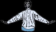 SHOULDER BLADES EXERCISE 1 Start Position: Sit on your chair with back and head straight. Arms should rest on your lap. As you Inhale: Raise your arms sideways to shoulder level.