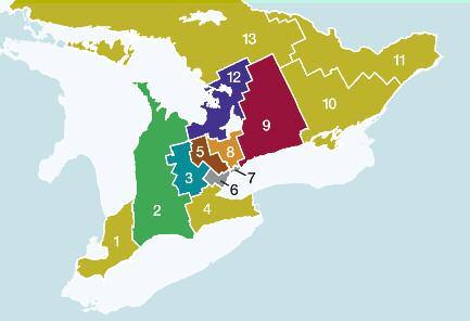 9% (5) Central West 43.8% (6) Mississauga Halton* 58.1% (7) Toronto Central* 72.2% (8) Central 57.