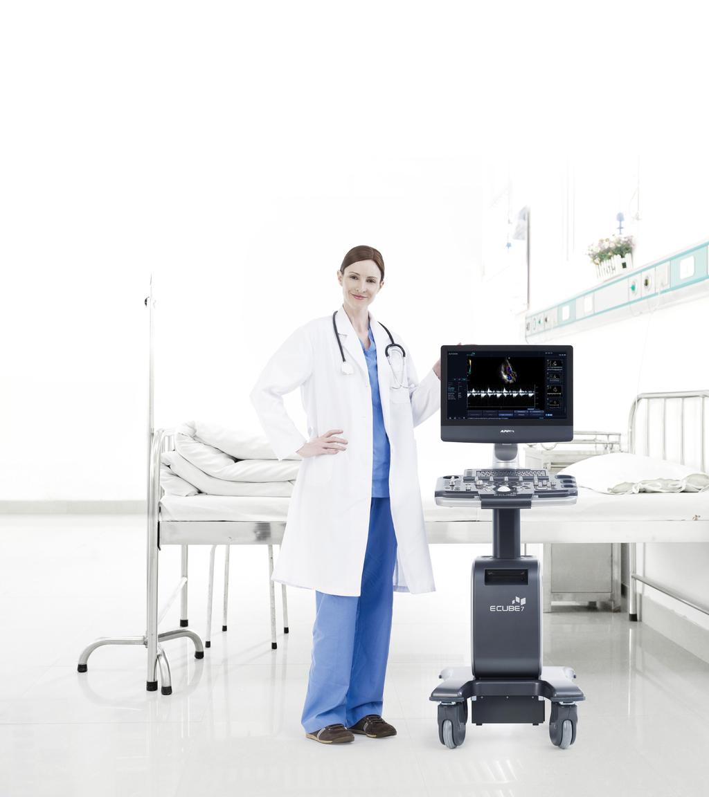 S l i m & P o w e r f u l The E-CUBE 7 delivers compact and powerful image performance for a fast and confident clinical decision, a smart-software package for multiple applications, and design