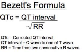 QT Interval The QT interval is the time from the beginning of the QRS complex, representing ventricular depolarization, to the end of the T wave, resulting from ventricular repolarization.