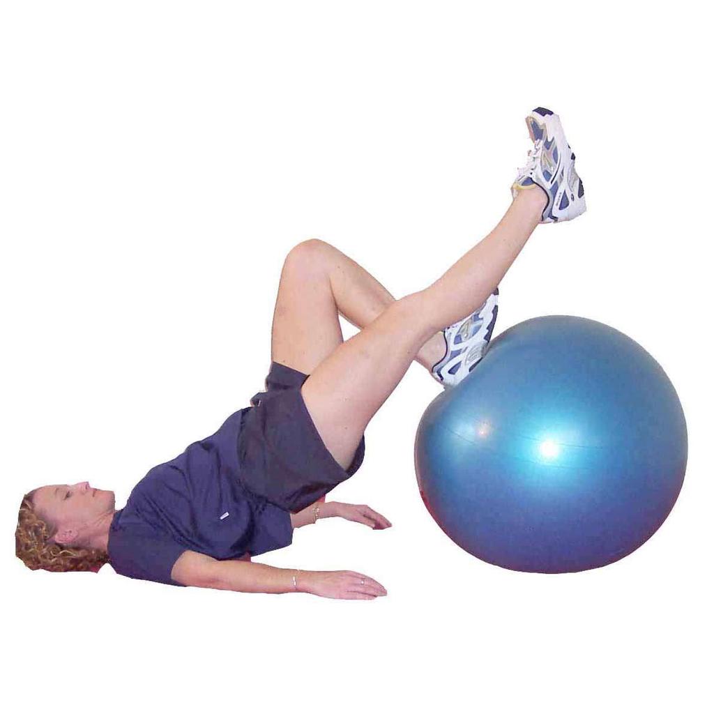 Rest 30s Leg Curl - Single Leg On Exercise Ball Lie on floor, one heel on crest of the ball Other