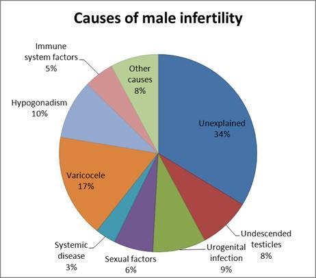 Figure 1:- Causes of male infertility Male Fertility Diagnosis Many infertile couples have more than one cause of infertility, so it's likely you will both need to see a doctor.