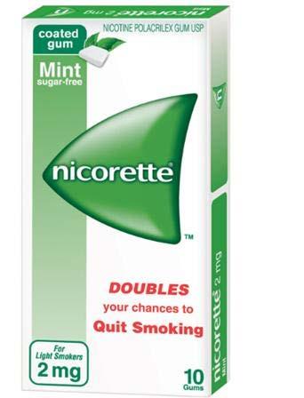 Nicotine Polacrilex Gum Available as 1mg, 2mg and 4mg.