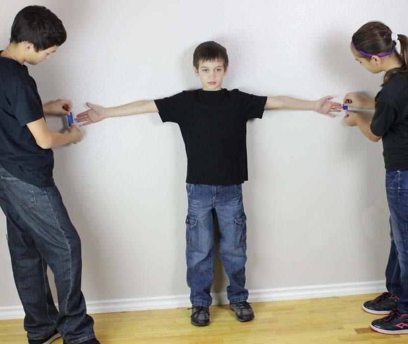 MEASUREMENT OF ARM SPAN Distance between the tips of middle