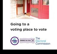 #ENABLEtheVote Campaign ACE held hustings events in 18 local council areas. We made easy read guides on how to vote. We worked with the Electoral Commission to do this.