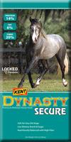 DYNASTY HORSE FEEDS Kent Dynasty Secure Horse Feed 14-6-20 Dynasty New Secure Horse Feed specially formulated to provide a balanced diet for all life stages with built in safety for group feeding