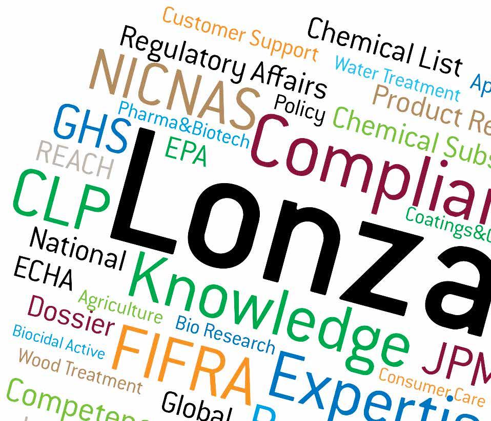 Lonza offers market support for biocide use Supplying biocides requires complex registration and regulatory