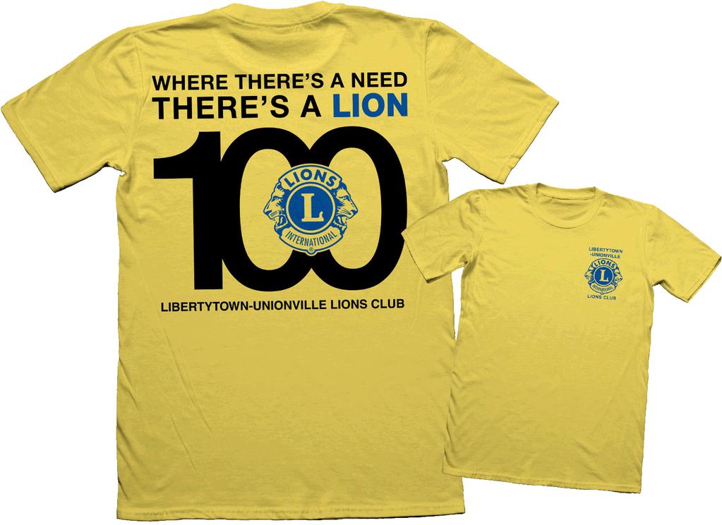 The Tee shirt is shown below;: is Published monthly by the Libertytown Unionville