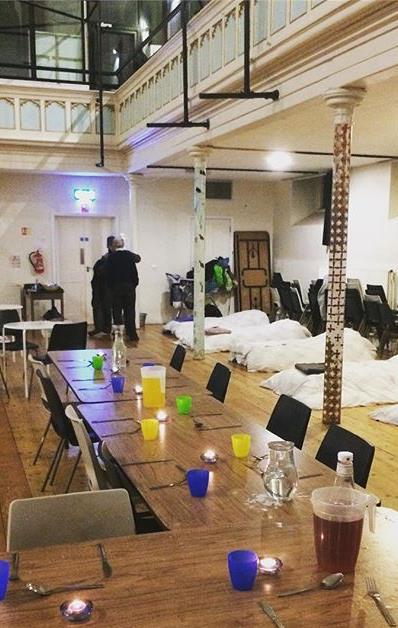 Introduction The Bristol Churches Winter Night Shelter was a four week pilot project which aimed to offer a safe space to sleep and a hearty meal for up to 12 homeless guests.