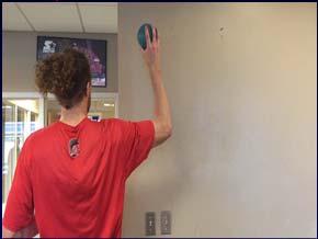 Test Dynamic stabilization tests Ball Throws into wall 30 sec test standing number of