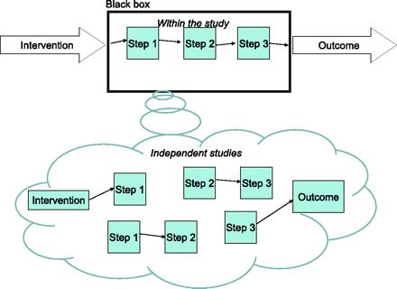 Howick et al s Two Levels of Mechanistic Evidence 1. Internal substudies of causal links in Black box 2.