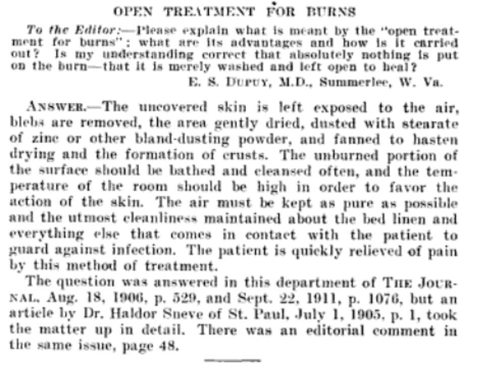 Dr. Haldor Sneve 1905 patient is exposed to death
