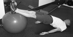 8. Hamstrings Pick 2 exercises Ball Roll (double, single) Start by lying on
