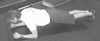 11. Abdominals B Obilque crunches on ball Start with both feet against a wall, top leg forward with ball under obligue