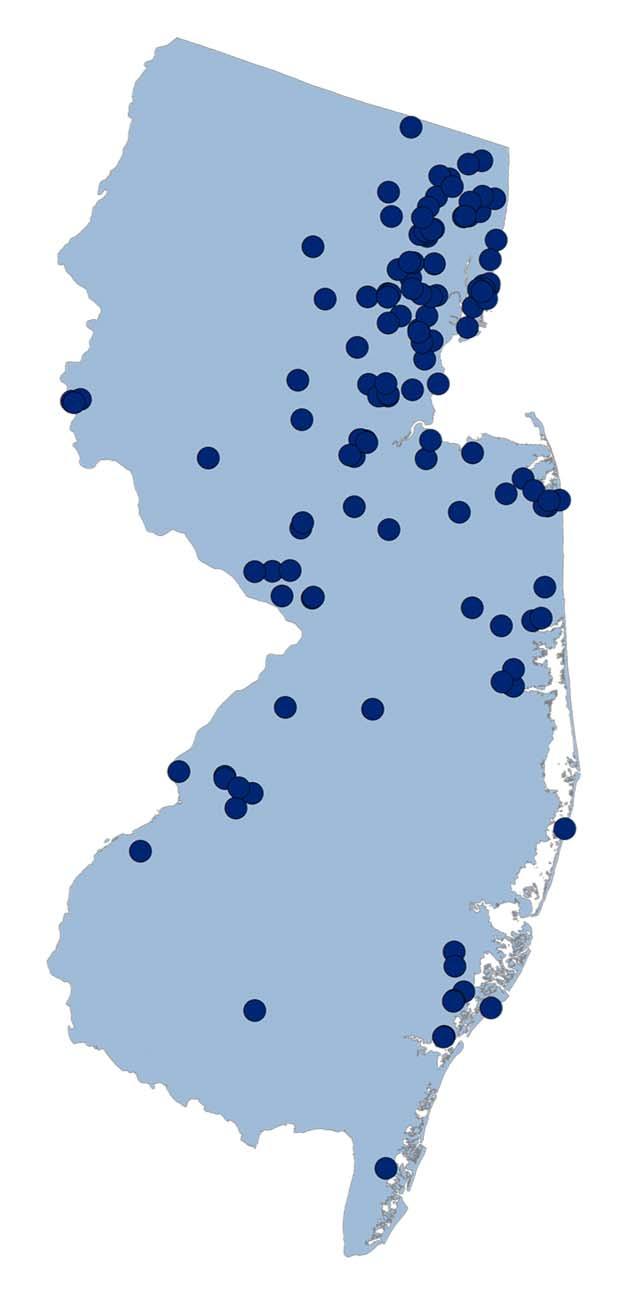 Oncologists in New Jersey 355 hematologists/oncologists billed from 141 practice