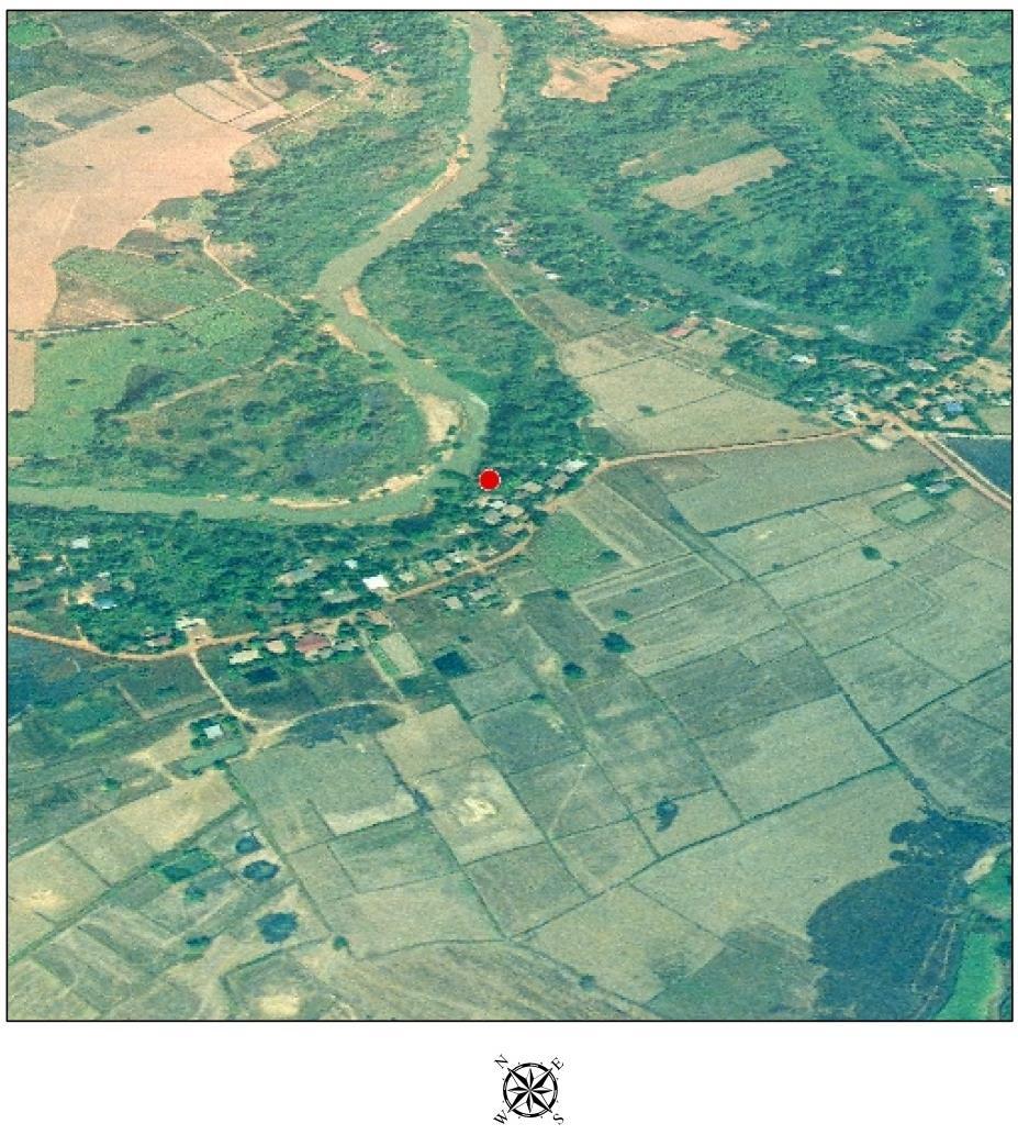 Case study : Yan-Ri community: Pre-Process (2013) Soil erosion at the curve of the Pra Prong river