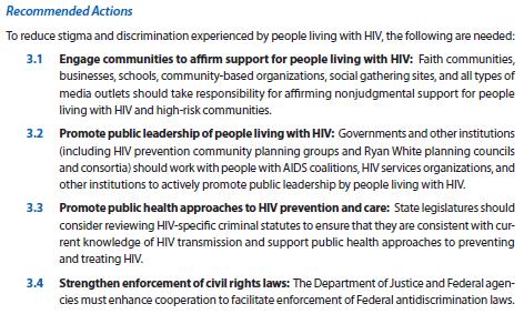 NHAS: Recommended actions to reduce stigma http://aids.