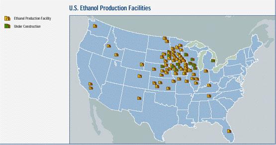 Most Fuel Ethanol Production