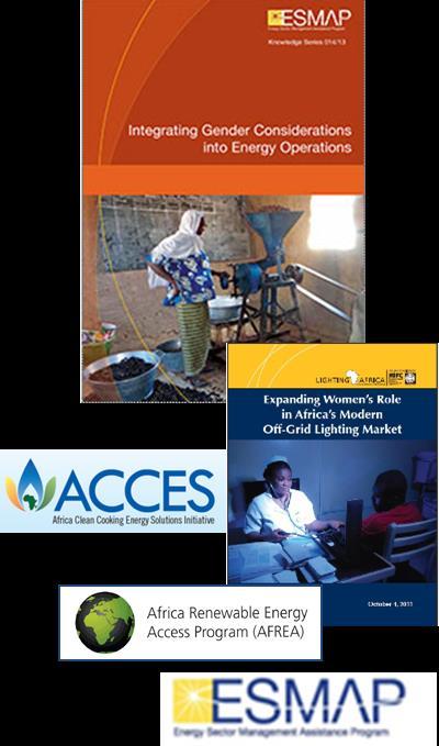 (ACCES); Lighting Africa; Africa Electrification Initiative Knowledge, Research and Training Briefing Note and Online Resources developed to support