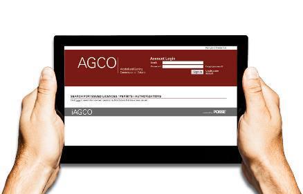 Application Process Cannabis-related applications will be accepted online via www.agco.ca/iagco.