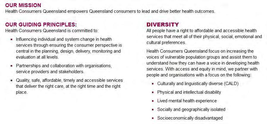 Health Cnsumers Queensland submissin/ Public Health (Medicinal Cannabis) Bill 2016 2 Abut us Health Cnsumers Queensland is the peak rganisatin representing the interests f health cnsumers and carers