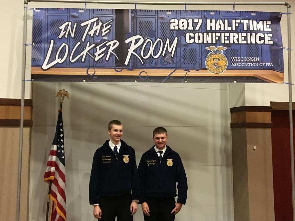 In workshops lead by the State FFA Officers, Tony and Justin interacted with members from across the state as they