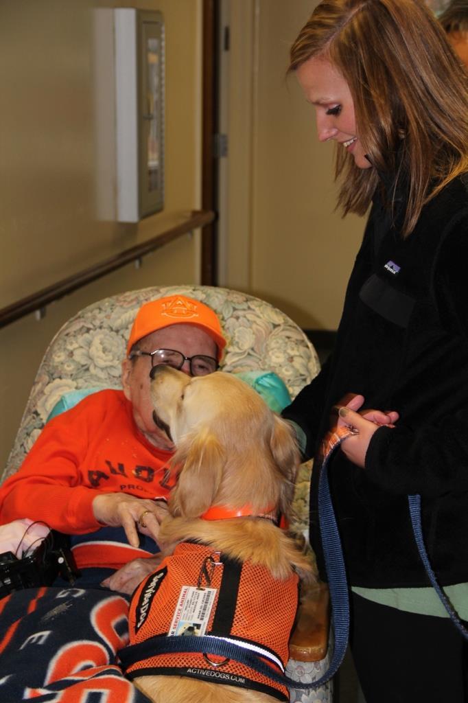 AAT at a Skilled Nursing Facility 6 dogs used to engage participants 44 participants in the study Engagement and behavior did demonstrate positive differences in
