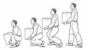 Unload Properly Squat down with the load Do not
