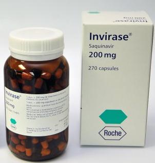tablets Saquinavir Antiviral Peptidomimetic Soft glatin (fortovase)