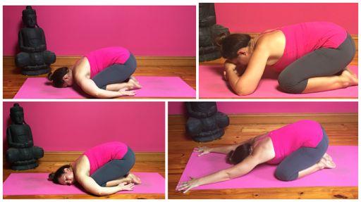 Please refer to the Yin Yoga Asanas module video for detailed instructions on each pose.