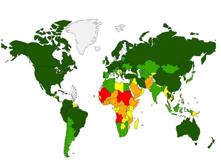 Prevalence rates vary among jurisdictions according to availability and