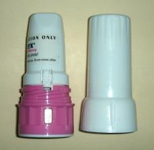 Twisthaler: Medication: Asmanex (mometasone furoate) Inhaler with 200 micrograms (pink) or 400 micrograms (reddish-brown) per dose.
