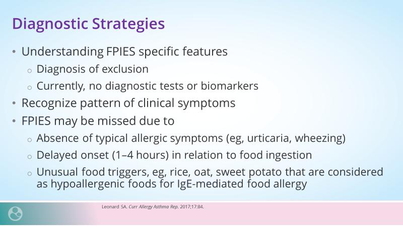 but rice, oats, sweet potato, or other vegetables are considered hypoallergenic for IgE-mediated food allergy; they show up as the most common solid food triggers for infants with FPIES.