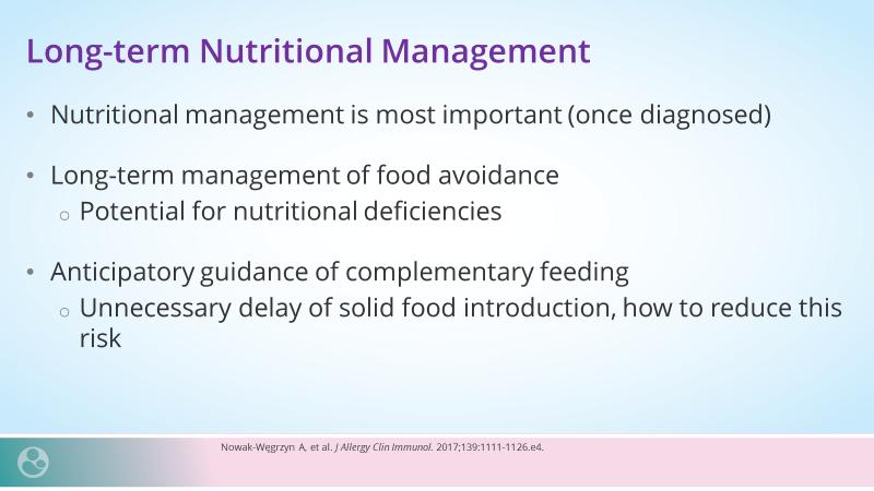 support [is essential]: how to identify the foods for introduction and to avoid the unnecessary delays.