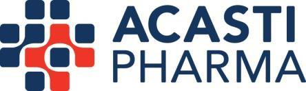Acasti Pharma Provides Business Update for the Third Quarter of Fiscal 2019 Planned Enrollment targets achieved in both TRILOGY studies with over 74% of patients randomized at more than 150 clinical