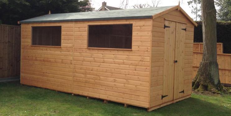 New Shed : The shed we currently have does not allow for the storing of anything apart from the grass cutter and some fencing.