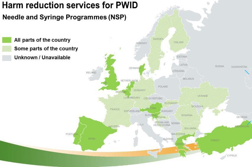 Harm reduction services for PWID in CEE Needle and