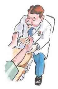 The doctor may also manipulate the heel and forefoot to test the range of motion of your foot.