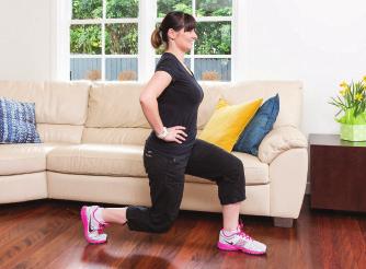 Step back to the starting position and repeat with the same leg.