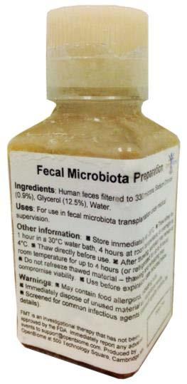 Fecal Microbiota Transplant (FMT) FMT shown to cure over 90% of the most refractory C.