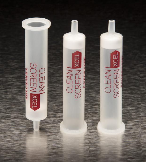 CLEAN SCREEN XCEL COLUMNS EXTRACTION OF BENZODIAZEPINES FROM URINE/ BLOOD USING SPE CARTRIDGES 130mg Clean Screen Xcel I Column Part #: CSXCE106 6 ml - 130 mg Cartridge Part #: CSXCE103 3 ml - 130 mg