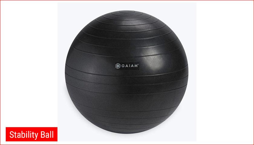 Stability Ball Stability Ball is a large soft ball that is used as an accessory in various training sessions. Its use requires use of stabilizers, or muscles making the exercise more comfortable.