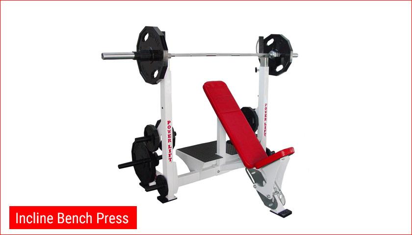 Muscles Used: Legs, Hips, Glutes Average price: From $100 Incline Bench Press Incline Bench Press is a bench whose back is set at an angle.