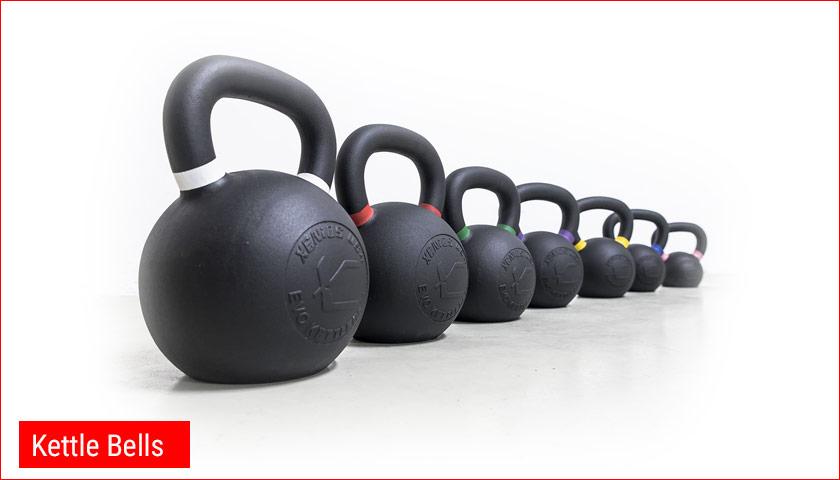 Kettle Bells KettleBells are once again becoming popular partly thanks to crossfit. With them you can train different muscle groups. In some cases, they are more convenient to use than dumbbells.