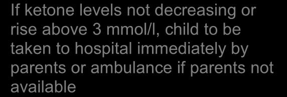 (Dose as suggested by pump) Parents or child to change cannula