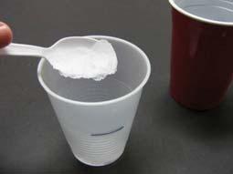 polyacrylate and a 10 oz cup containing 200 ml water. Tell them to: 1.