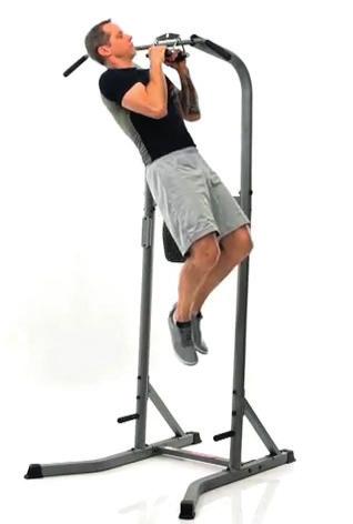 Pull your body up to one side until your chin reaches over the bar, bending at the