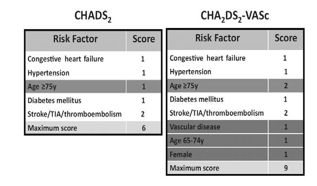 factors (CHADS2) Peri-cardioversioin Warfarin : relative risk reduction, 68% Annual rate of