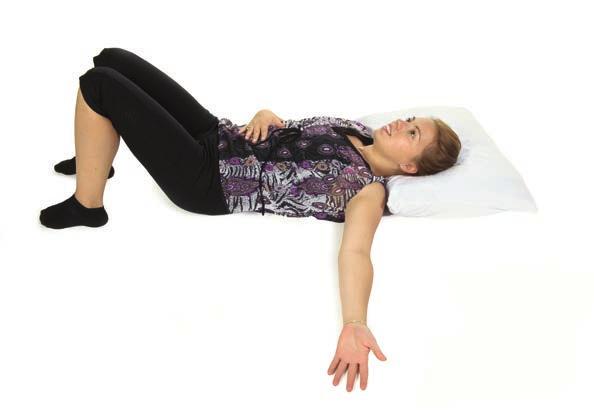Slide the arm along the floor to shoulder height.